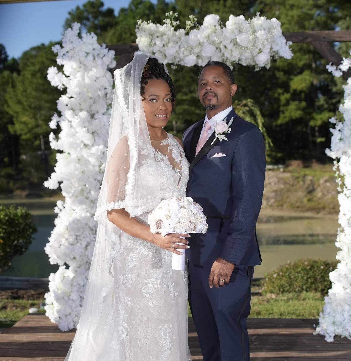 African American coastal destination wedding catered by Castle Gardens ILM in Wilmington NC